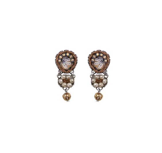 Pendientes Ayala Bar Mujer Drops of Gold in Aleación de Metal Cristallo C2446 - C2446